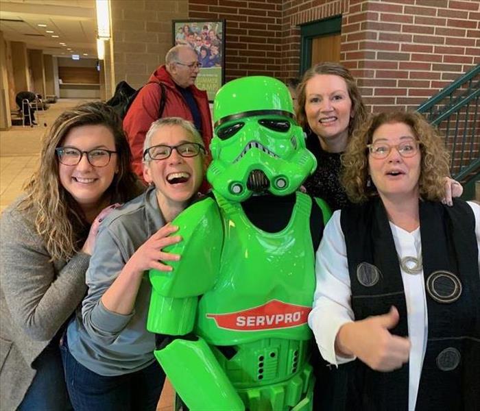 SERVPRO Stormtrooper with Friends and Attendees at Glenview Open House